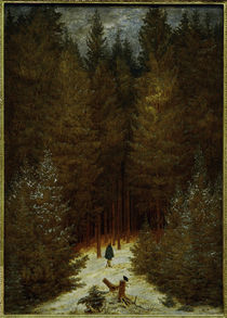 C.D.Friedrich, Chasseur im Walde von klassik art