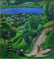 A.Macke / Landscape near Lake Tegern by klassik art