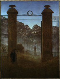 C.D.Friedrich, Der Friedhof / 1821 von klassik art