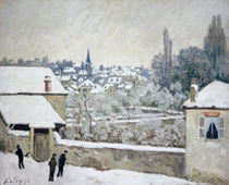 Alfred Sisley, Winter in Louveciennes von klassik art