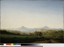 Friedrich / Bohemian landscape / 1808 by klassik art