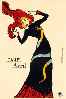 H.Toulouse-Lautrec, Jane Avril 1899 von klassik art