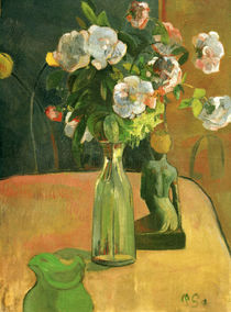 P. Gauguin, Rosen und Statuette / 1890 von klassik art