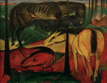 Franz Marc, The three horses by klassik art