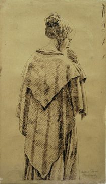 C.D.Friedrich, Frau im Umschlagtuch von klassik art
