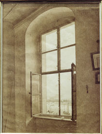 C.D.Friedrich / View from left studio window / 1805 by klassik art