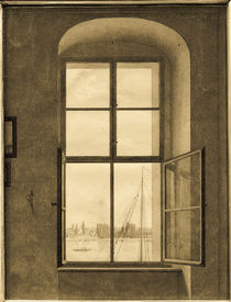 C.D.Friedrich / View from right studio window / 1805 by klassik art