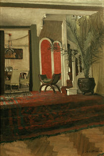 F.Vallotton, Interieur: Salon mit Blick. by klassik art