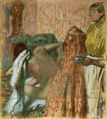 Edgar Degas, FrÜhstück nach dem Bad von klassik art
