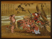 Hokusai / Tametomo and the Demons by klassik-art