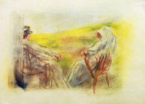 Liebermann / Man and woman in dunes by klassik art