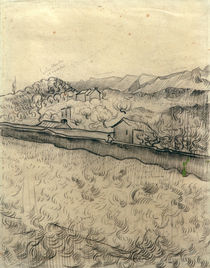 V.V.Gogh, Enclosed Field / Drawing /1890 by klassik art