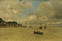 C.Monet, The lighthouse at Honfleur by klassik art