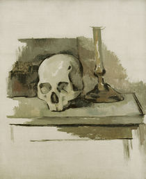 Cézanne / Still life with skull by klassik art