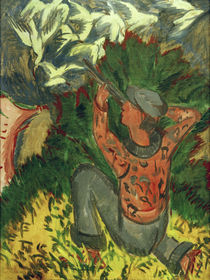 Ernst Ludwig Kirchner, Lion hunter in the grove by klassik art