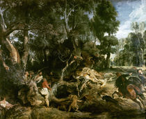 P.P.Rubens, Die Wildschweinjagd by klassik art