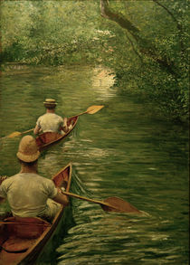 G.Caillebotte, Canoes on the Yerres by klassik art