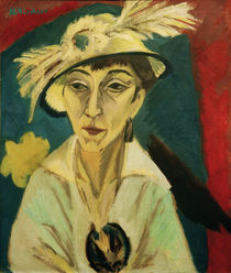 E.L.Kirchner, Porträt Erna Schilling von klassik art
