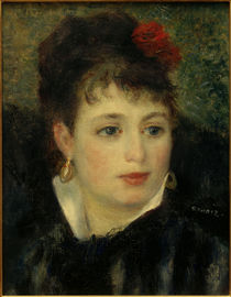 A.Renoir, Frau mit Rose von klassik art