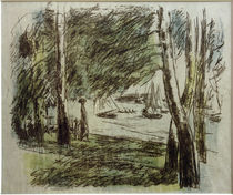 M.Liebermann, Landschaft am Wannsee mit Segelbooten by klassik art