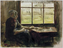 M.Liebermann, Holländische Frau am Fenster by klassik art