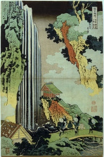Hokusai, Ono-Wasserfall / Mehrfarbendruck um 1833 von klassik art