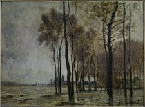 Monet / Flood in Argenteuil / Painting by klassik art