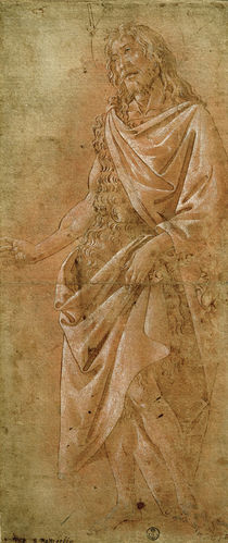S.Botticelli, Johannes d. Täufer m. Spruchband by klassik art