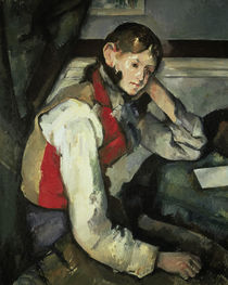 Boy with Red Waistcoat / P. Cézanne / Painting c.1890 by klassik art