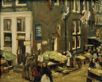 M.Liebermann, Judengasse in Amsterdam by klassik art