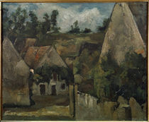 Crossroads at the Rue Rémy, Auvers / P. Cézanne / Painting c.1873 by klassik art