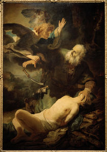 Rembrandt, Abrahams Opfer / Leningrad von klassik art