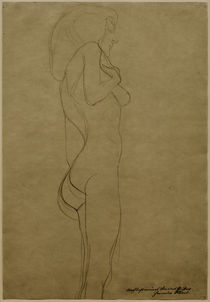 G.Klimt, Stehender Frauenakt nach rechts by klassik art