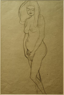 G.Klimt, Stehende nackte Schwangere by klassik art