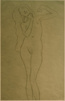 G.Klimt, Stehender Frauenakt (Studie) by klassik art