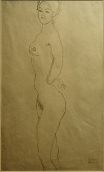 G.Klimt, Stehender weiblicher Akt (Studie) von klassik art