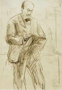 Max Liebermann / Selbstbildnis, zeichnend von klassik art