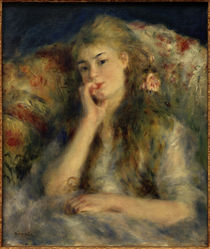 Young Woman Seated / A. Renoir / Painting, 1876/77 by klassik art