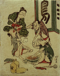 Hokusai, Trinkgelage / Toba-Karikatur 1809–1813 by klassik art