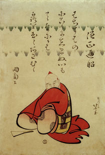 Waka-Dichter Henjô / Farbholzschnitt von Hokusai 1809–1813 von klassik art