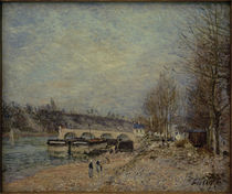 A.Sisley, Saint-Mammès bei trübem Wetter by klassik art