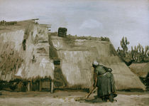 v. Gogh, Hütte mit arbeitender Bäuerin von klassik art