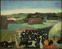 Gauguin, Haystack in Brittany by klassik art