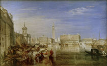 Canaletto beim Malen / Gem. v. W.Turner by klassik art