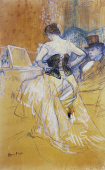 Toulouse-Lautrec / Femme mettant s. corset von klassik art