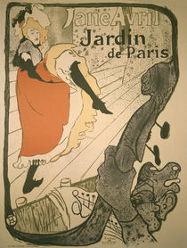 Toulouse-Lautrec / Jane Avril / Plakat/1893 von klassik art
