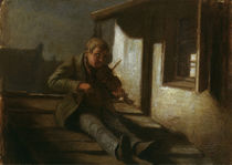 Spitzweg / Fiddler on Roof / Painting by klassik art