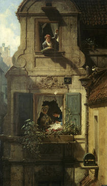 Spitzweg / Love Letter / Painting, 1860 by klassik art
