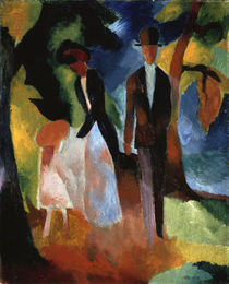 August Macke, Leute am blauen See/ 1913 von klassik art