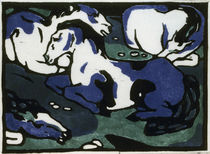 Franz Marc, Ruhende Pferde/1911–12 von klassik art